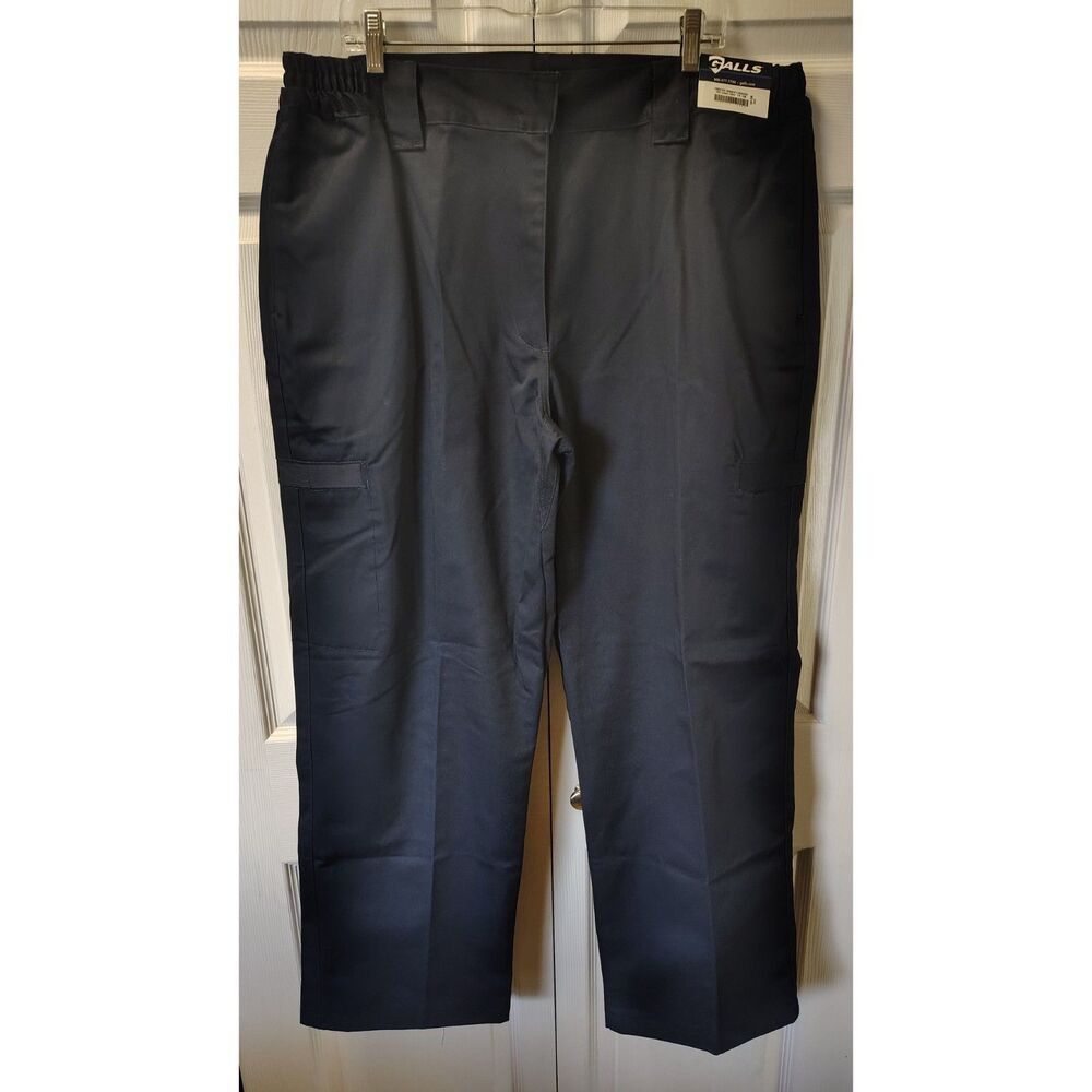 NWT Galls Women's Tactical Uniform Pants - Size 18 - Blue Comfort Elastic Waist
